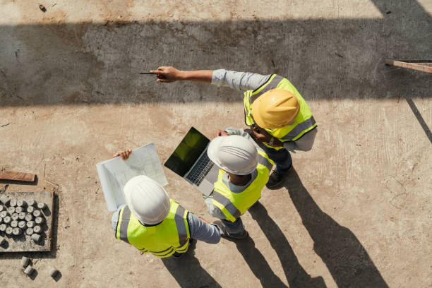 Concrete walkway installation